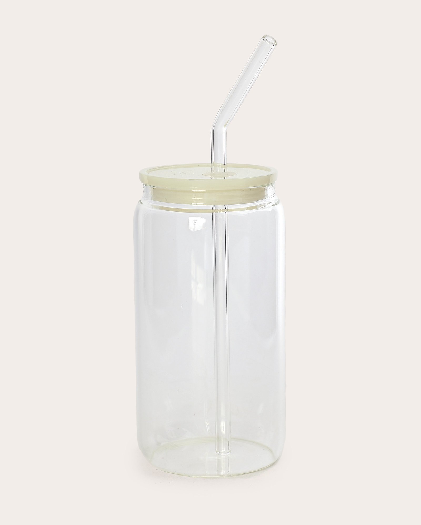 Copo alto de vidro Bia com canudo 550ml | Casa Riachuelo