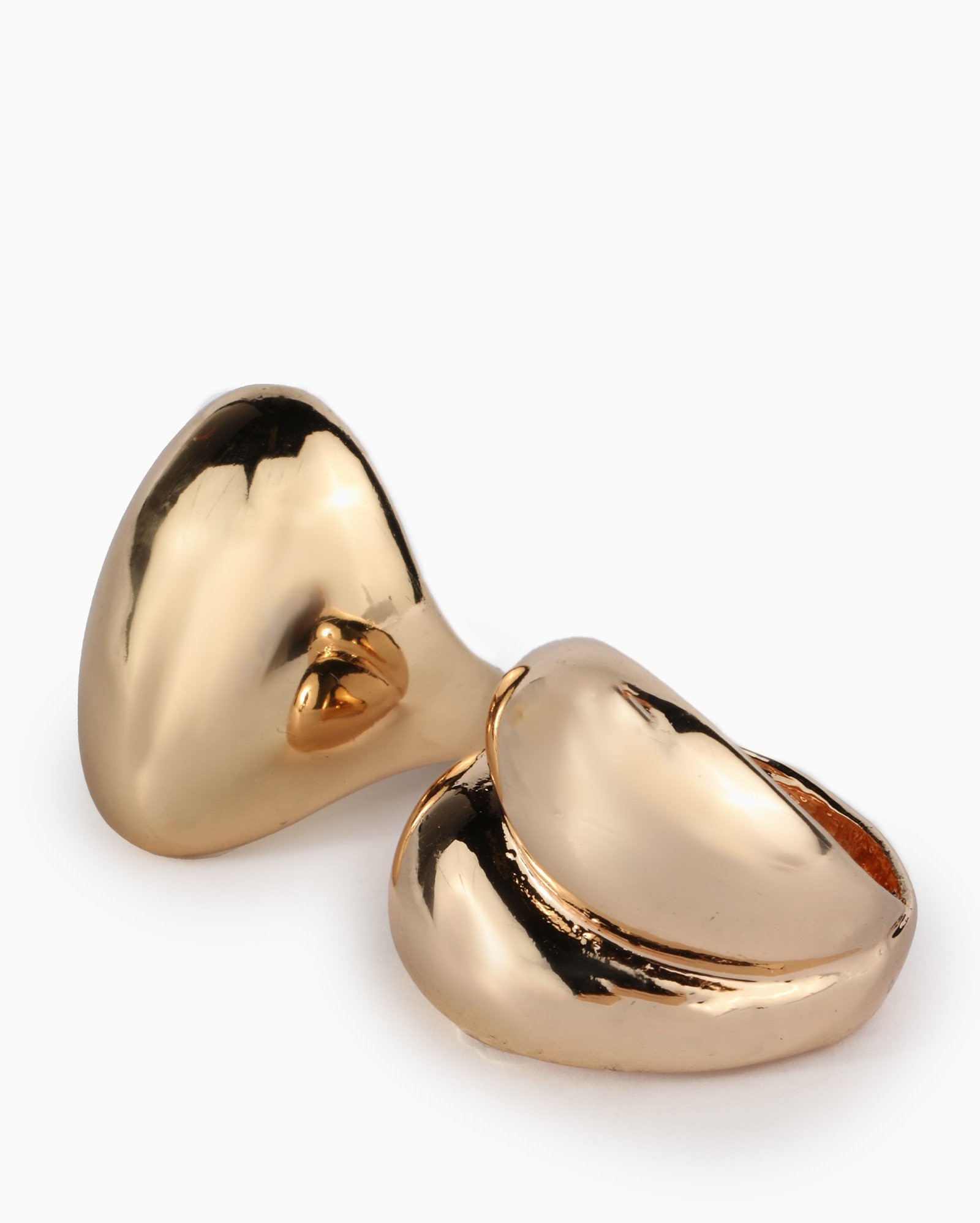 Kit anéis feminino 2 peças elaborado oval dourado | Accessori by Riachuelo
