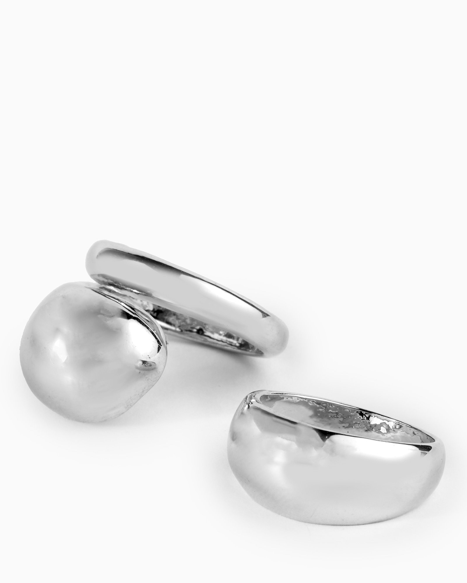 Kit anéis feminino 2 peças elaborados Isa bold prata | Accessori by Riachuelo