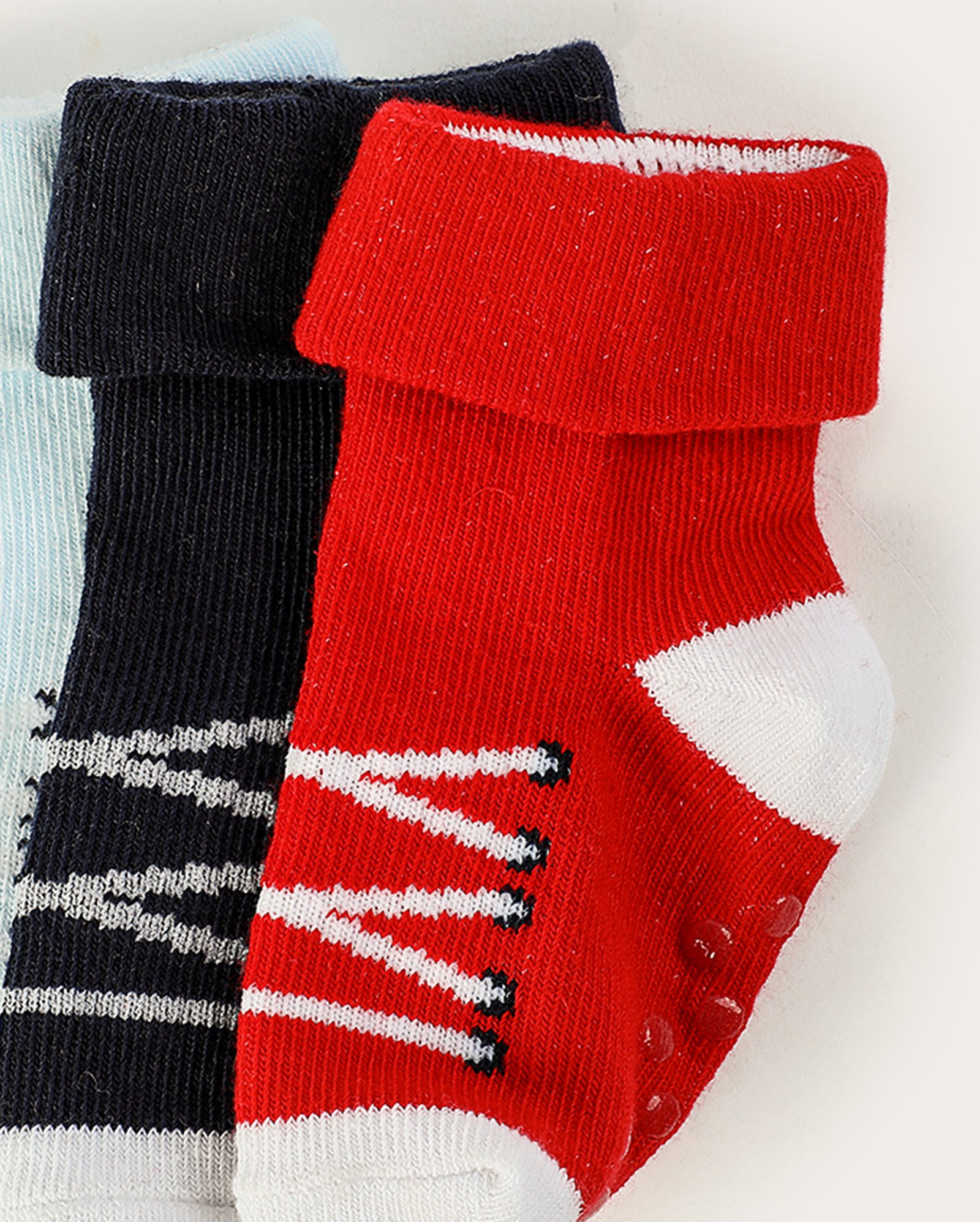 Kit meia bebê 3 pares cano médio tênis multicor