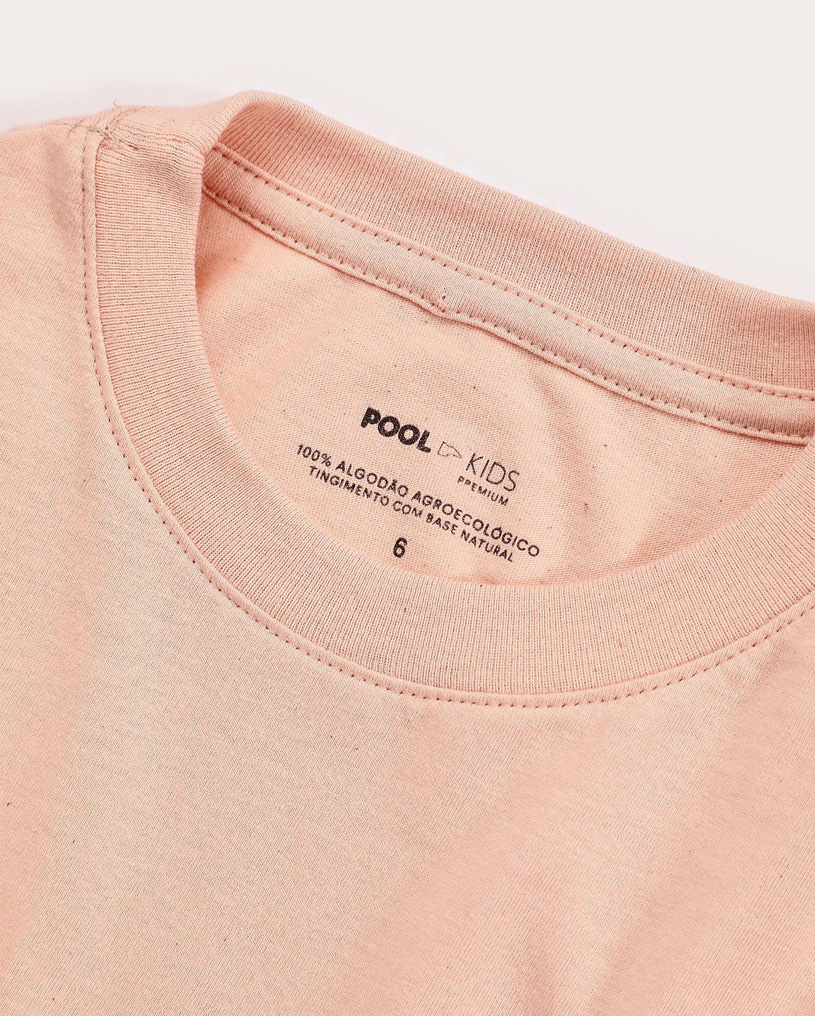 Camiseta infantil oversized de algodão agroecológico 4-10A - Rosa Claro | Riachuelo