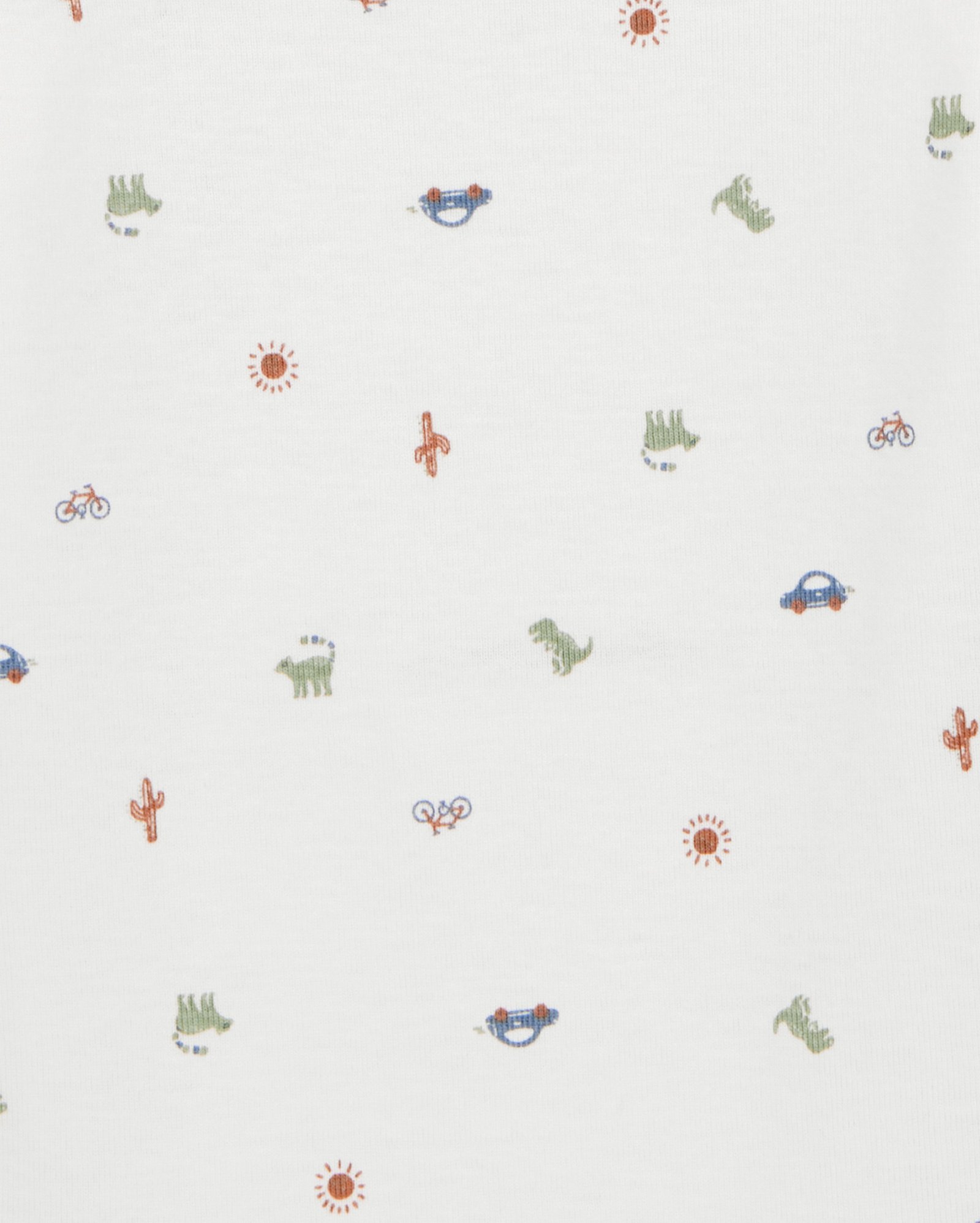 Kit body bebê 4 peças manga longa dinossauro multicor | Carter's