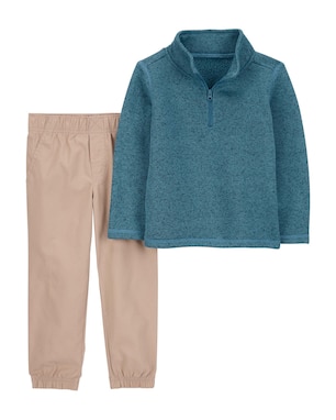 Conjunto longo infantil 2 peças em sherpa mescla multicor | Carter's