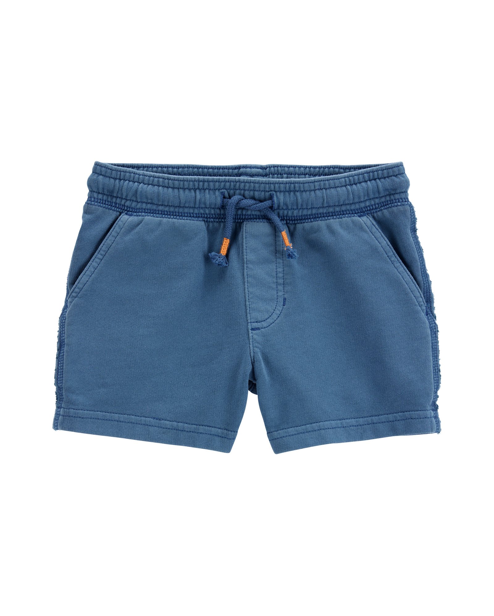 Bermuda infantil com amarração e puídos azul | Carter's