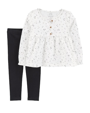 Conjunto longo infantil 2 peças floral multicor | Carter's