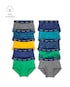 Kit cueca infantil 10 peças slip mescla dino multicor | Carter's