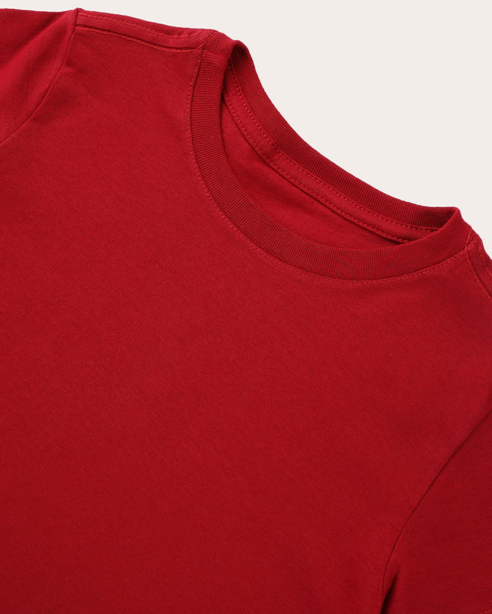 Camiseta básica infantil manga curta lisa 4-10A - vermelha