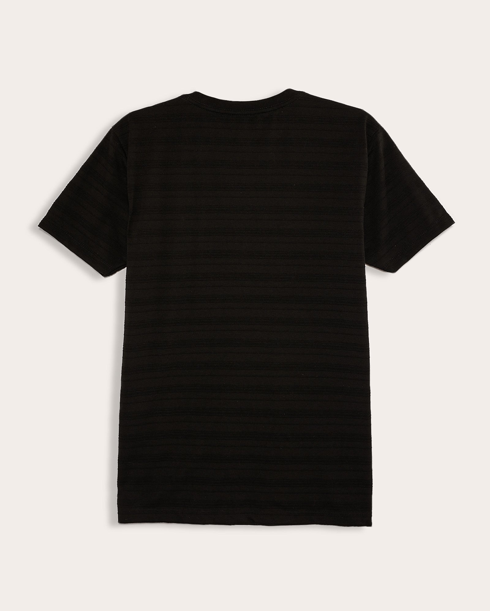 Camiseta juvenil regular texturizada com bolso preta | Pool
