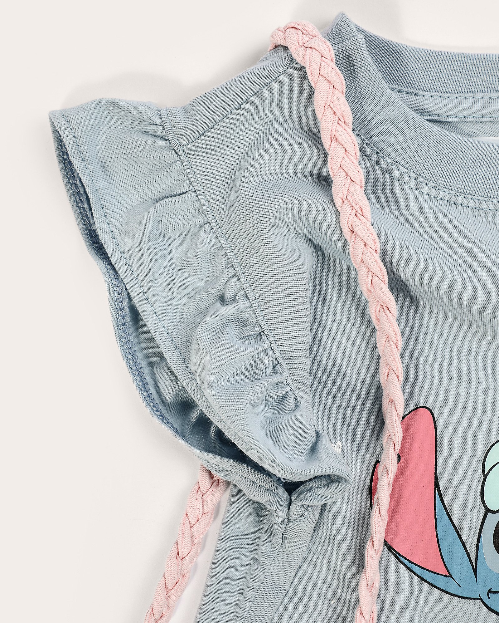 Camiseta infantil Stitch com bolsa 2-8A azul | FANLAB