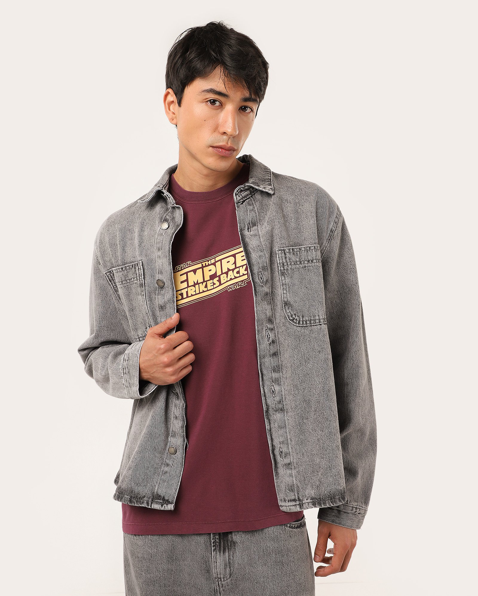 Camiseta masculina regular Star Wars vinho | FANLAB