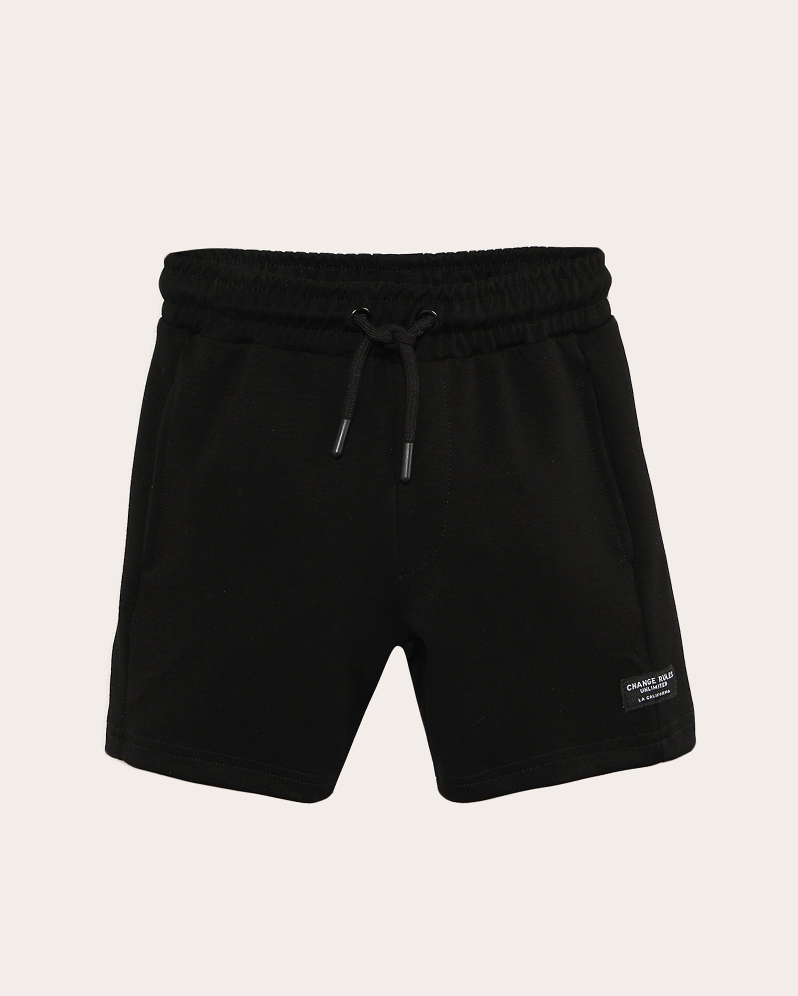 Bermuda sarja moletom infantil 4-10A - Preta