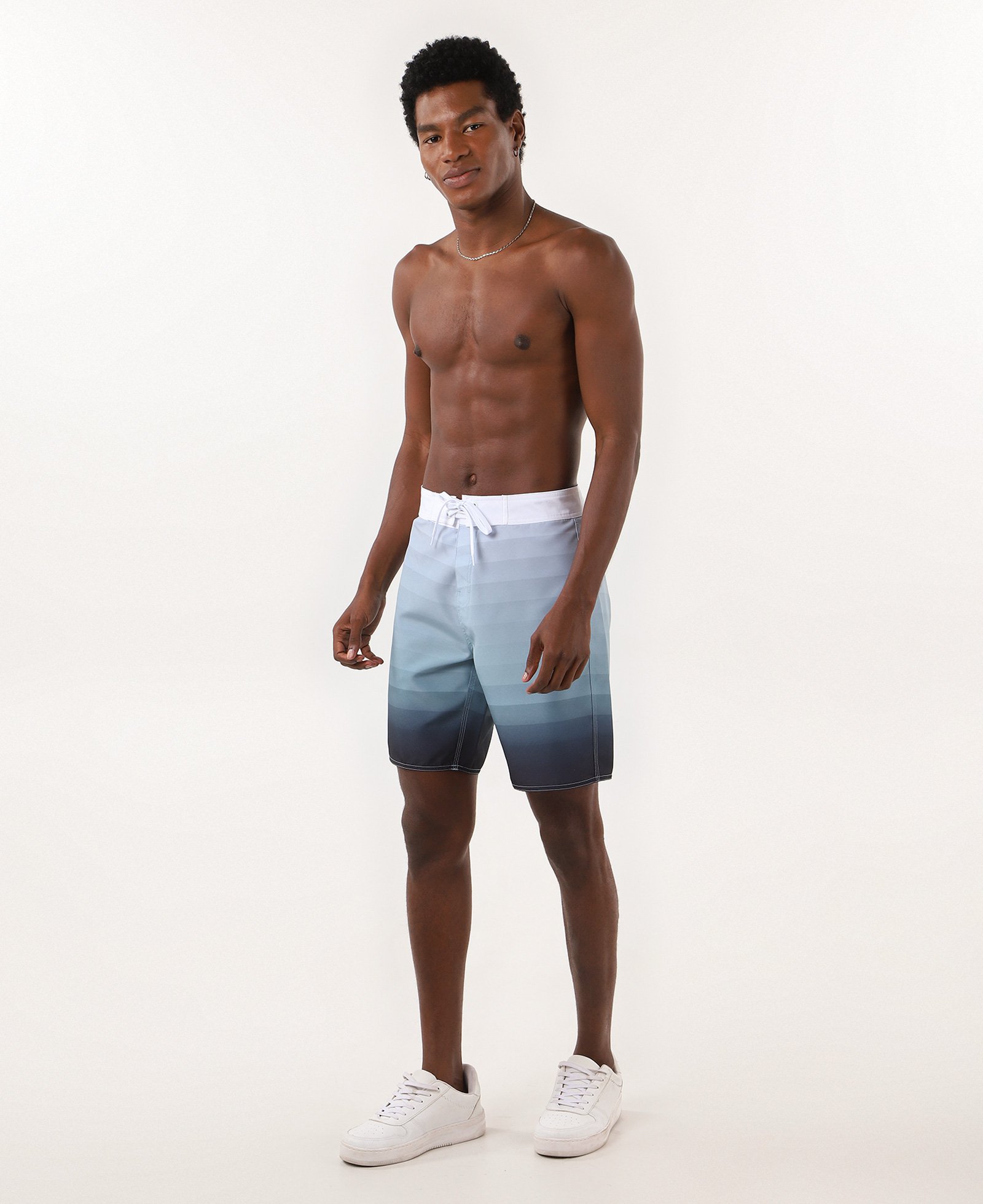 Bermuda surf masculina com cordão degradê azul | Pool