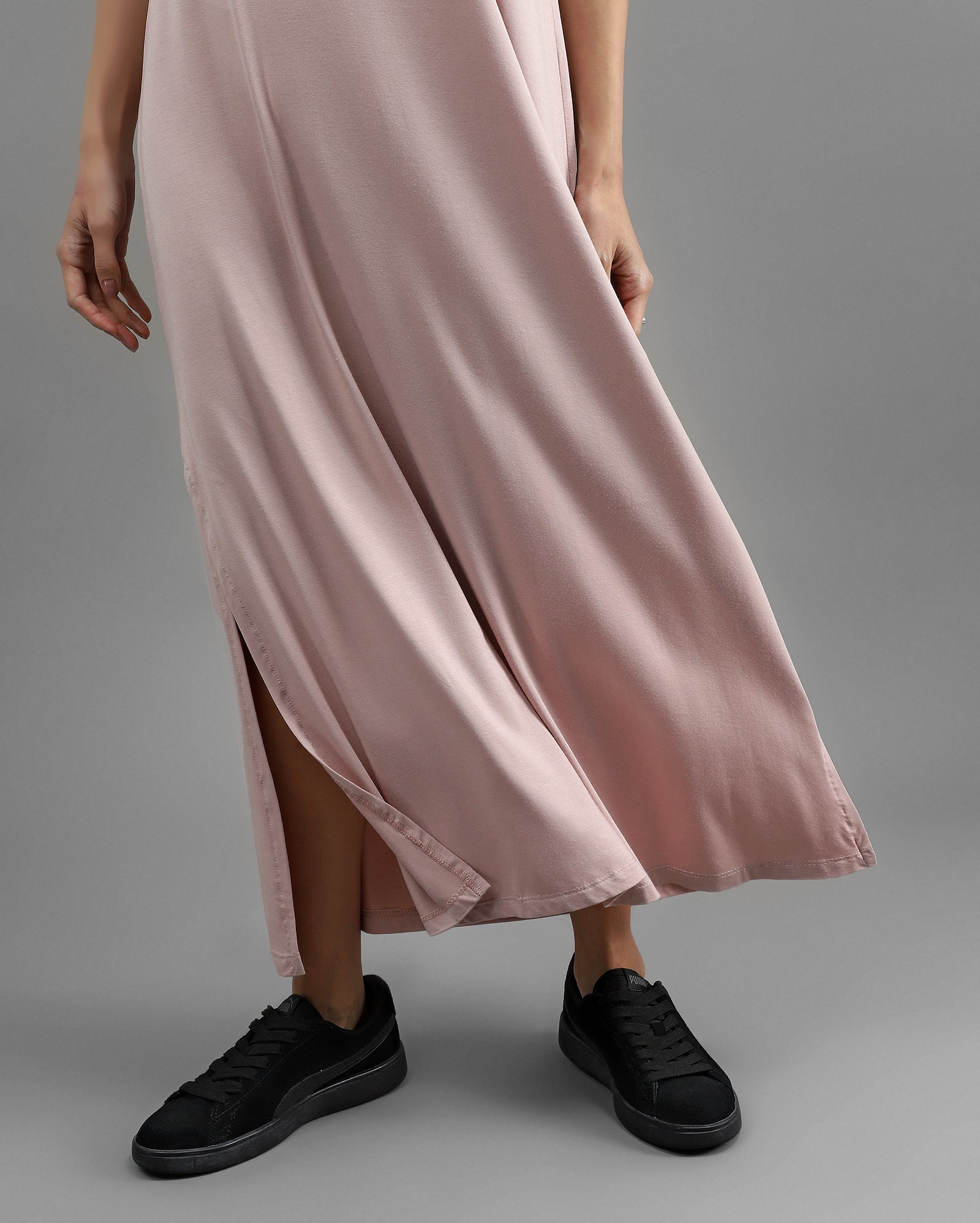 Vestido midi Tech UltraFresh - Rosa Claro