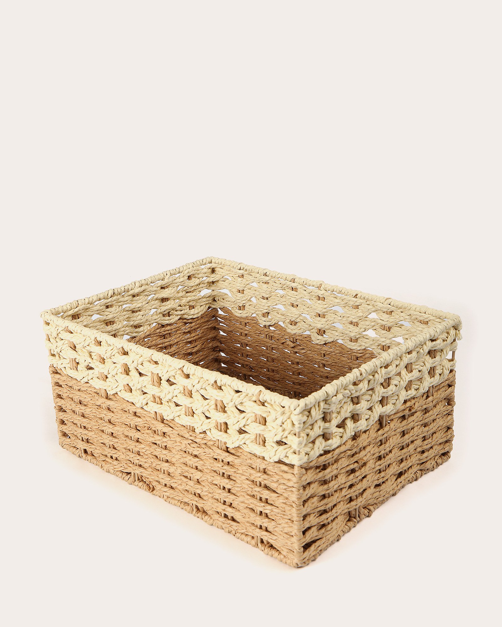 Cesto organizador P Mari 37,5x27cm bege | Casa Riachuelo