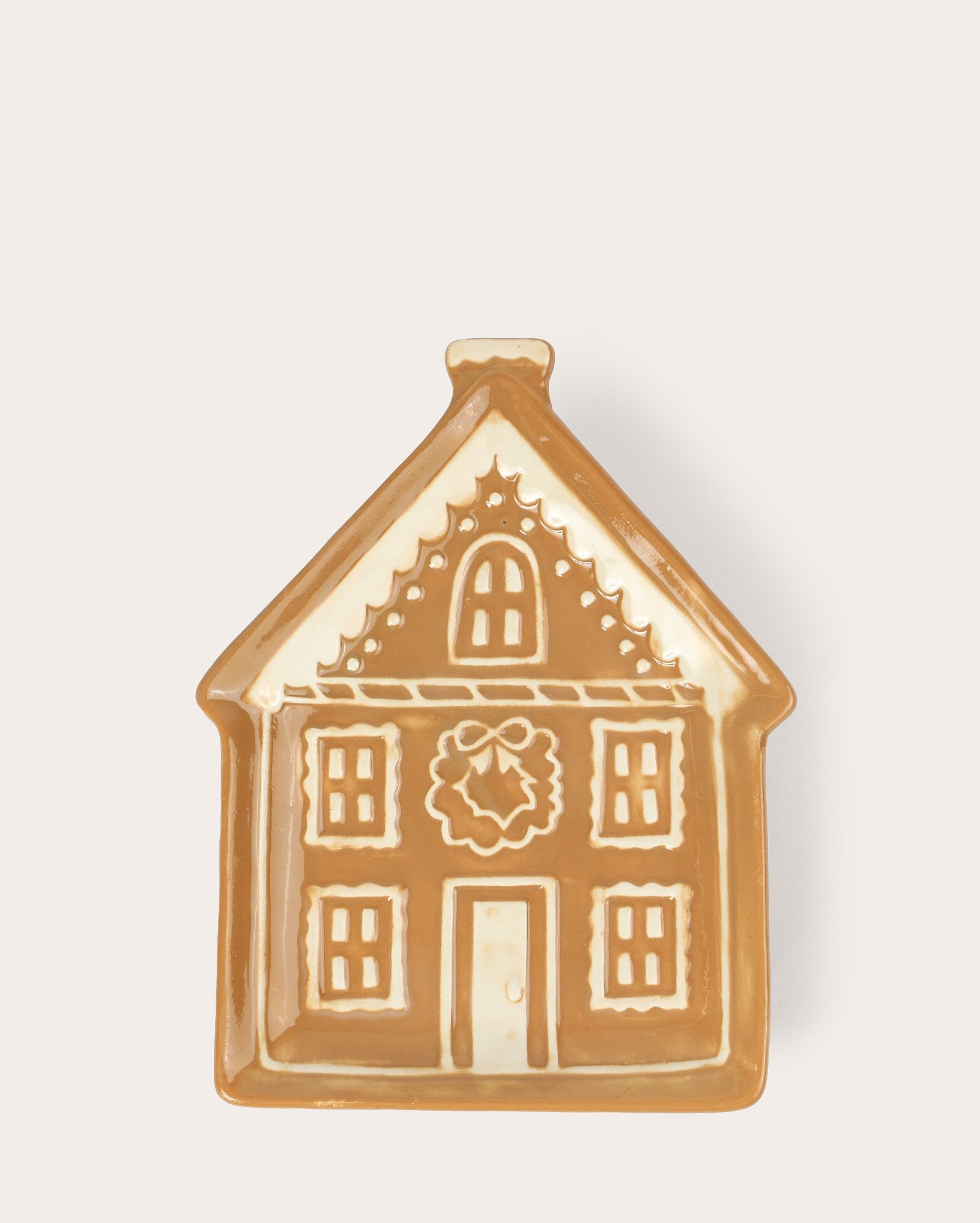 Petisqueira de cerâmica casinha 21cm bege | Casa Riachuelo