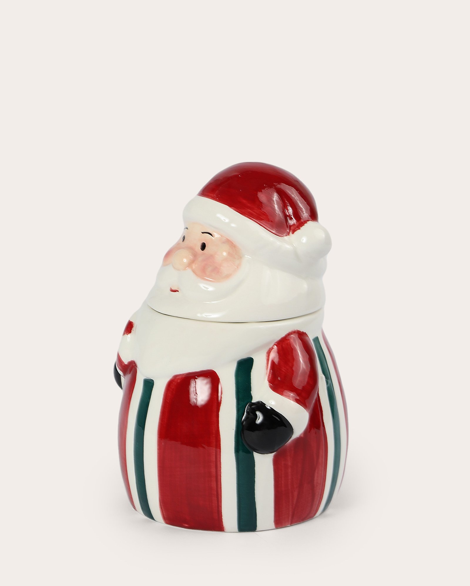 Pote decorativo cerâmica Papai Noel 18cm multicor | Casa Riachuelo