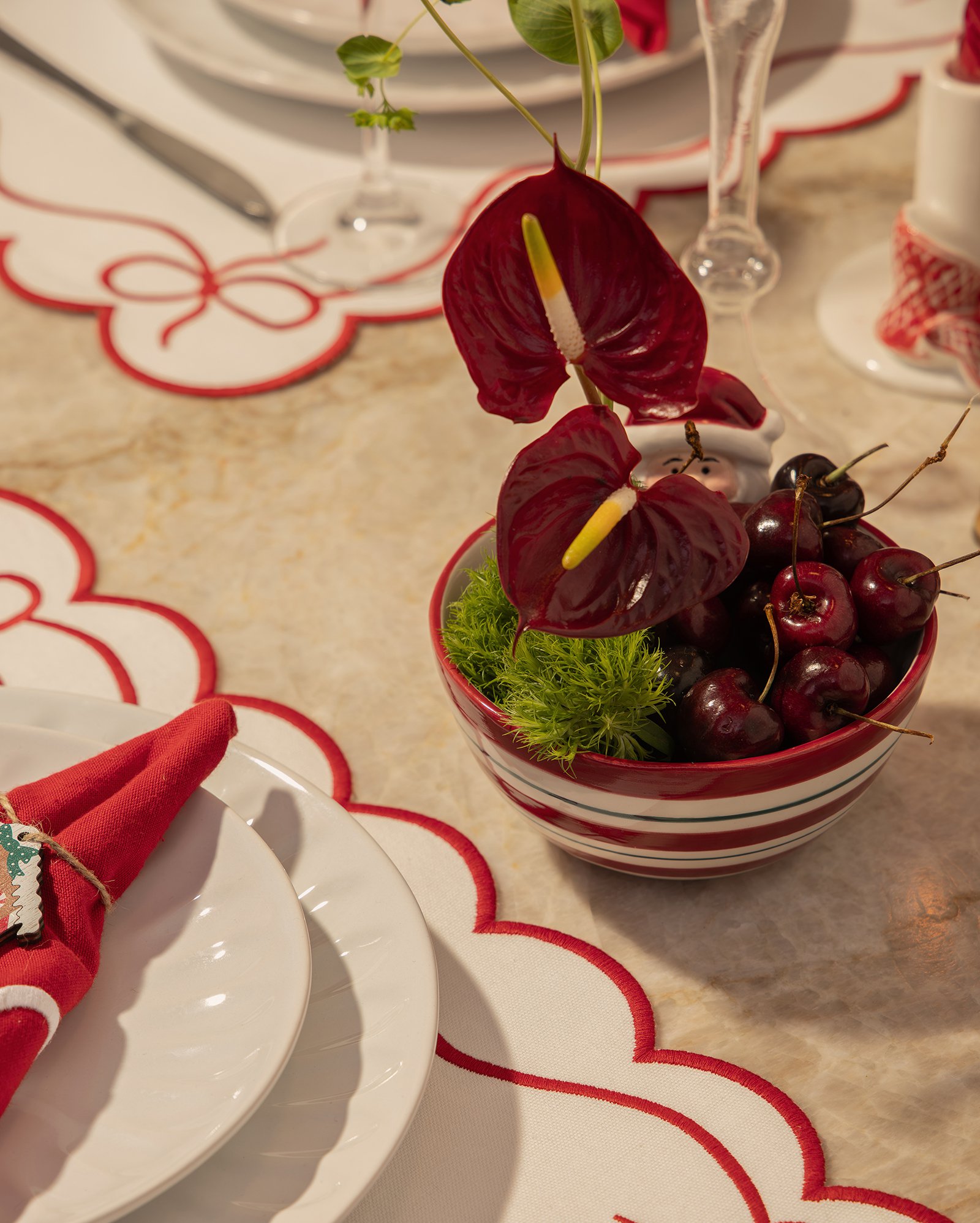 Centro de mesa papai noel 10,5cm vermelho | Casa Riachuelo