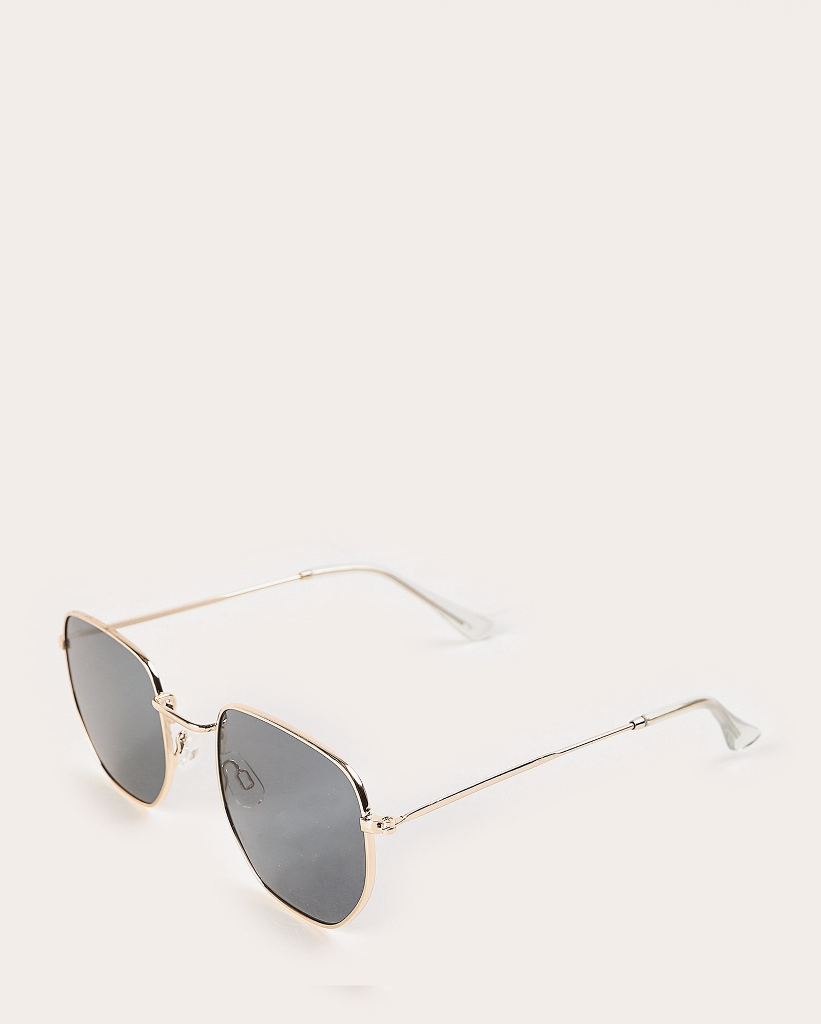 Óculos de sol feminino hexagonal prata | Riachuelo