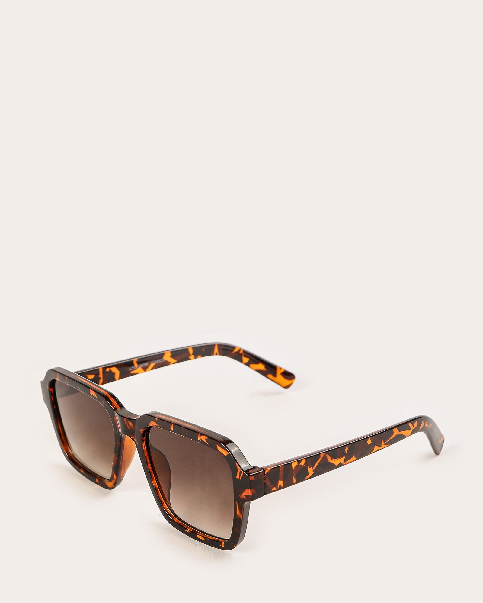 Óculos de sol feminino quadrado tartaruga marrom | Riachuelo