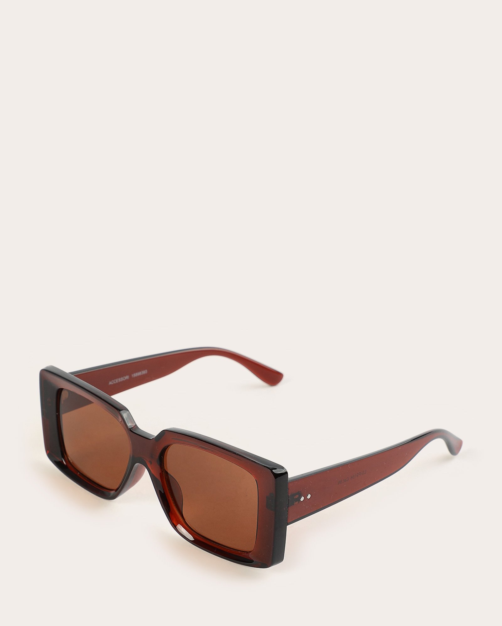 Óculos de sol feminino quadrado maxi marrom