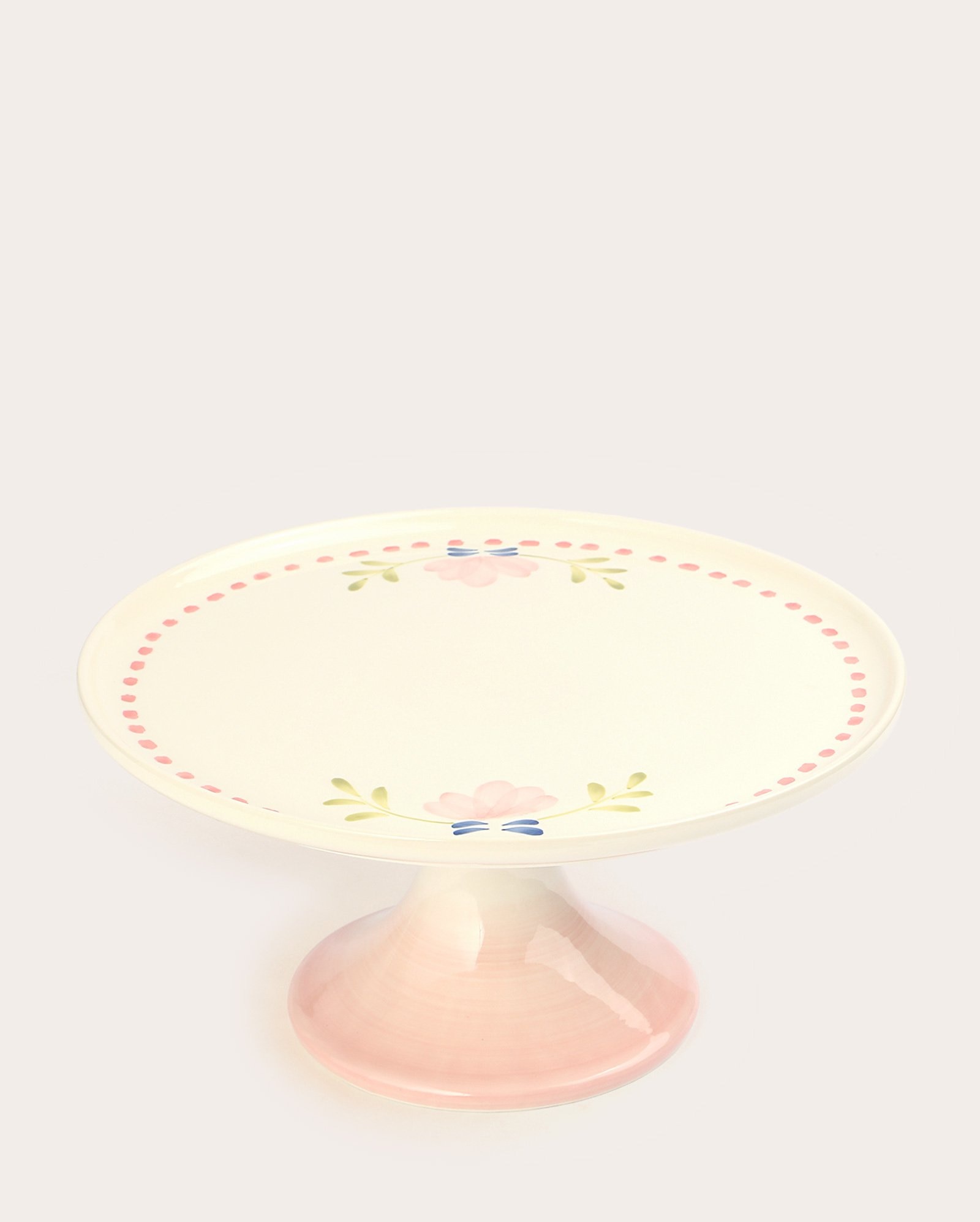 Prato de bolo em cerâmica Lana 30cm - bege | Casa Riachuelo