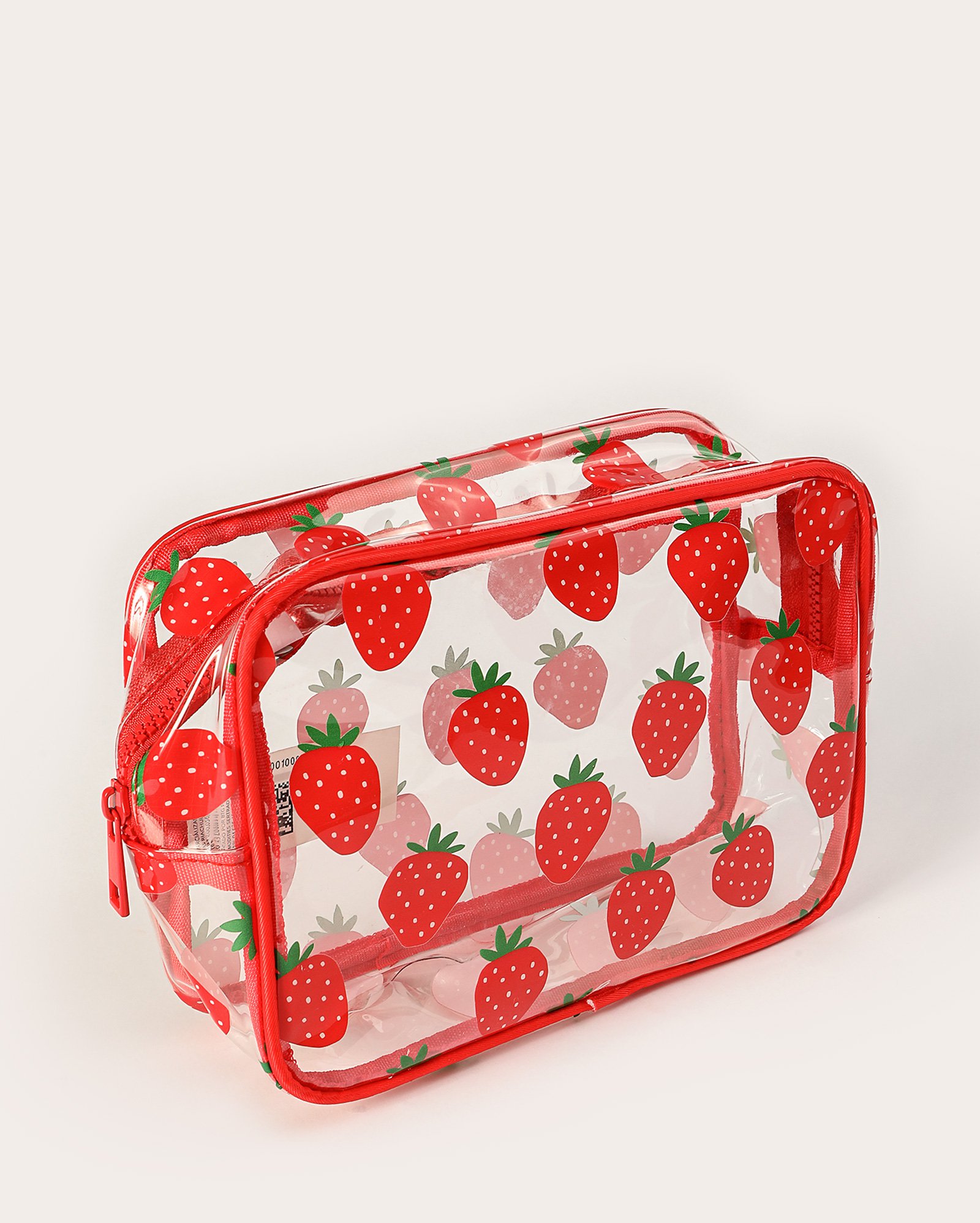 Necessaire M Dani morangos vermelha