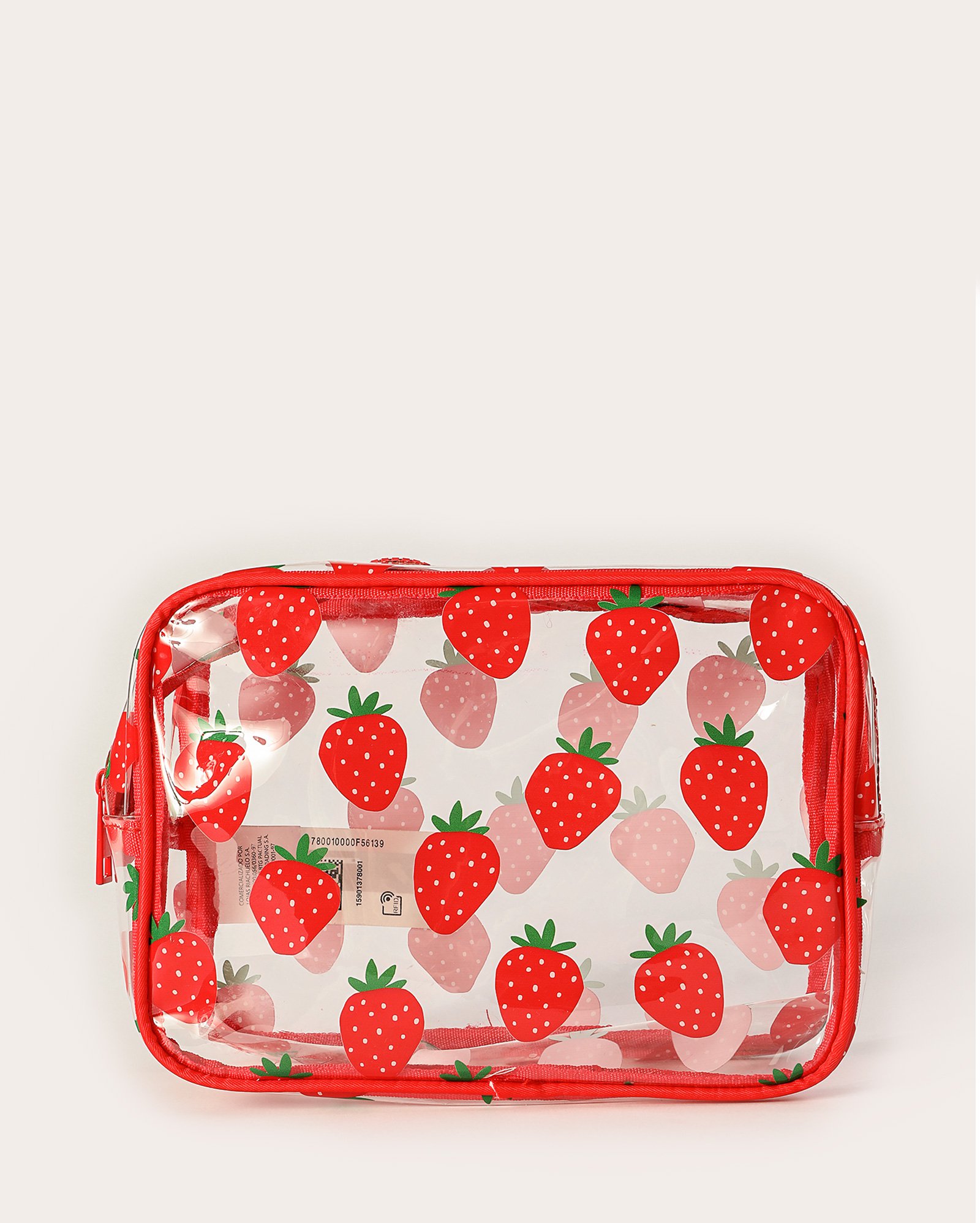 Necessaire M Dani morangos vermelha