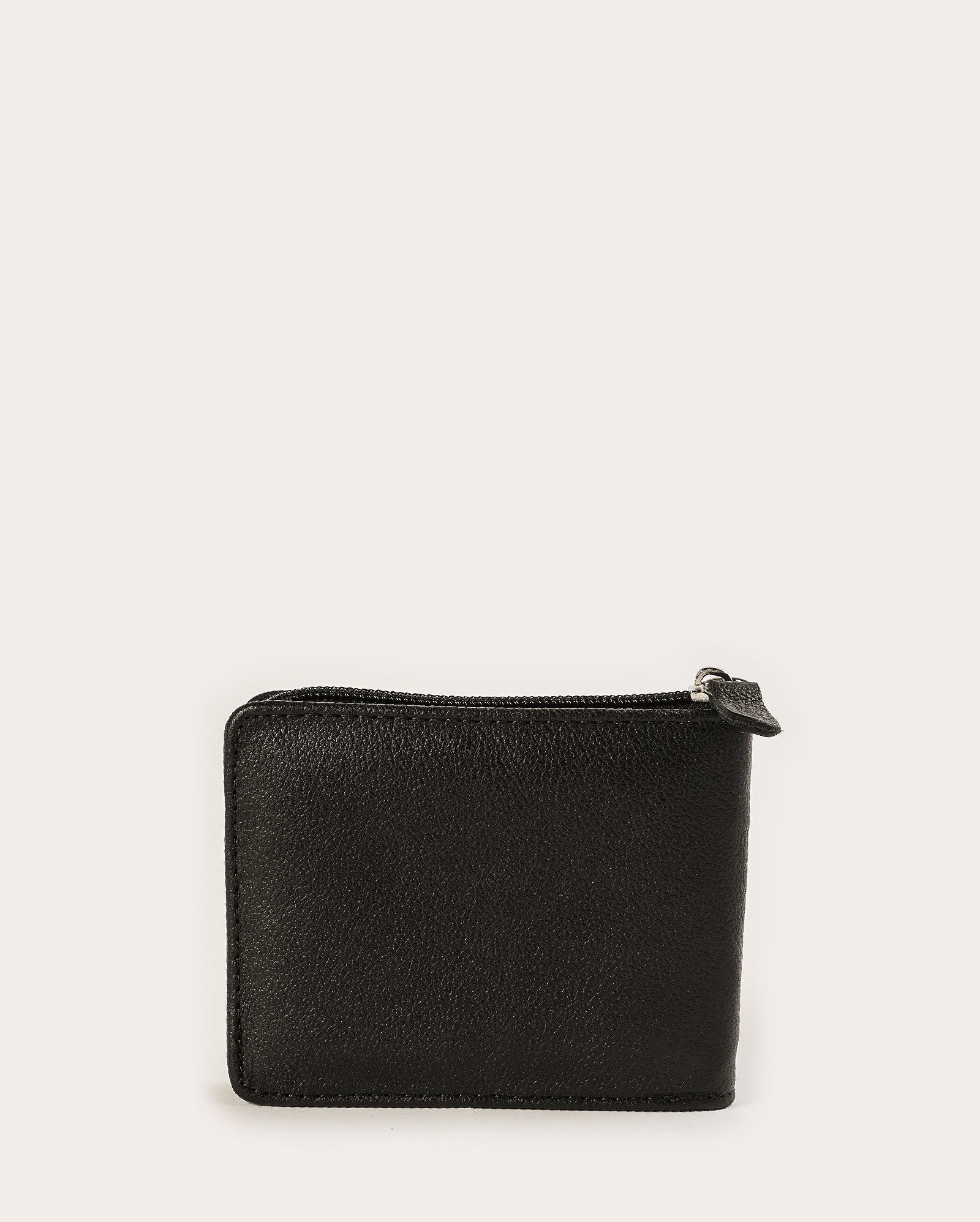 Carteira masculina de couro com zíper preta | Accessori by Riachuelo