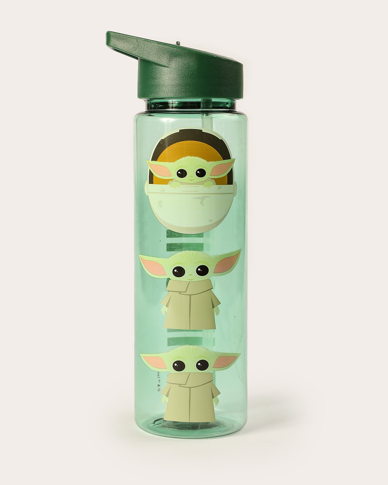 Garrafa squeeze com canudo the child Grogu 700ml verde | Star Wars