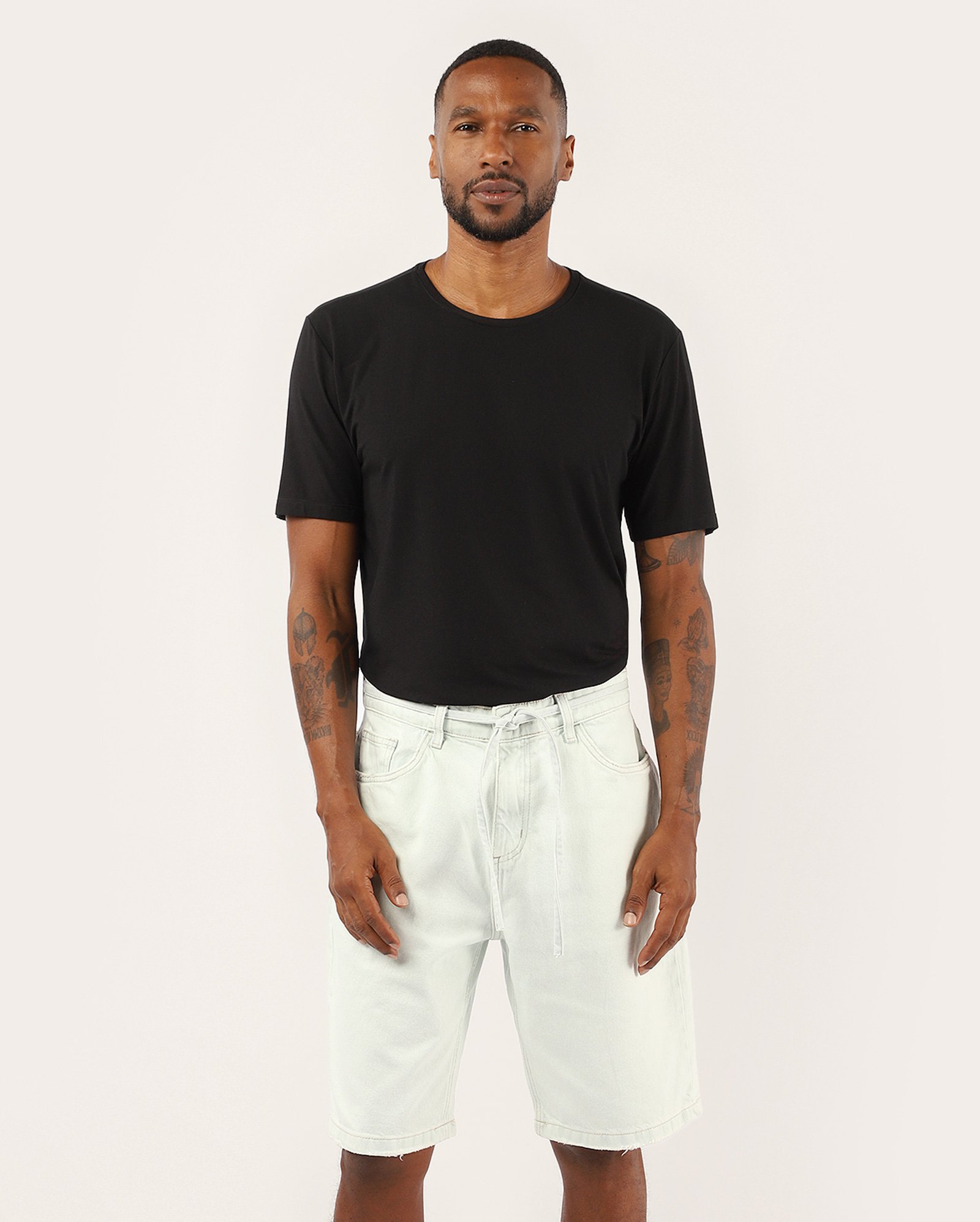 Bermuda jeans masculina baggy denim claro | Pool Jeans