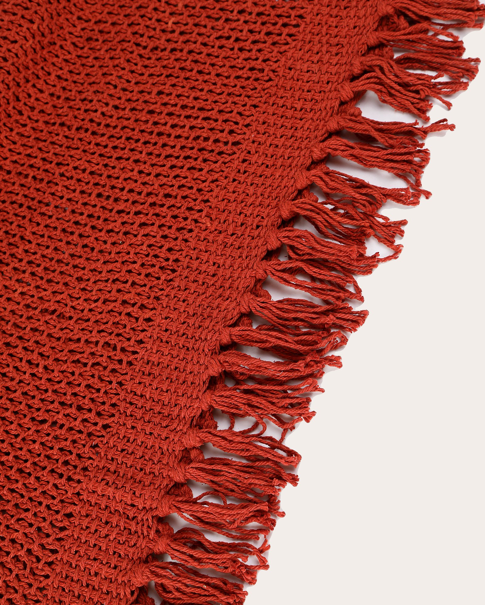 Manta decorativa tricot Mari 120x150cm vermelha | Casa Riachuelo