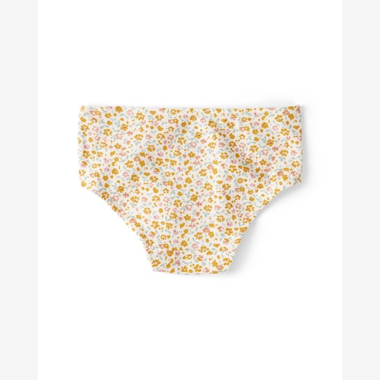 Kit calcinha infantil 7 peças listras floral e coração multicor | Carter's