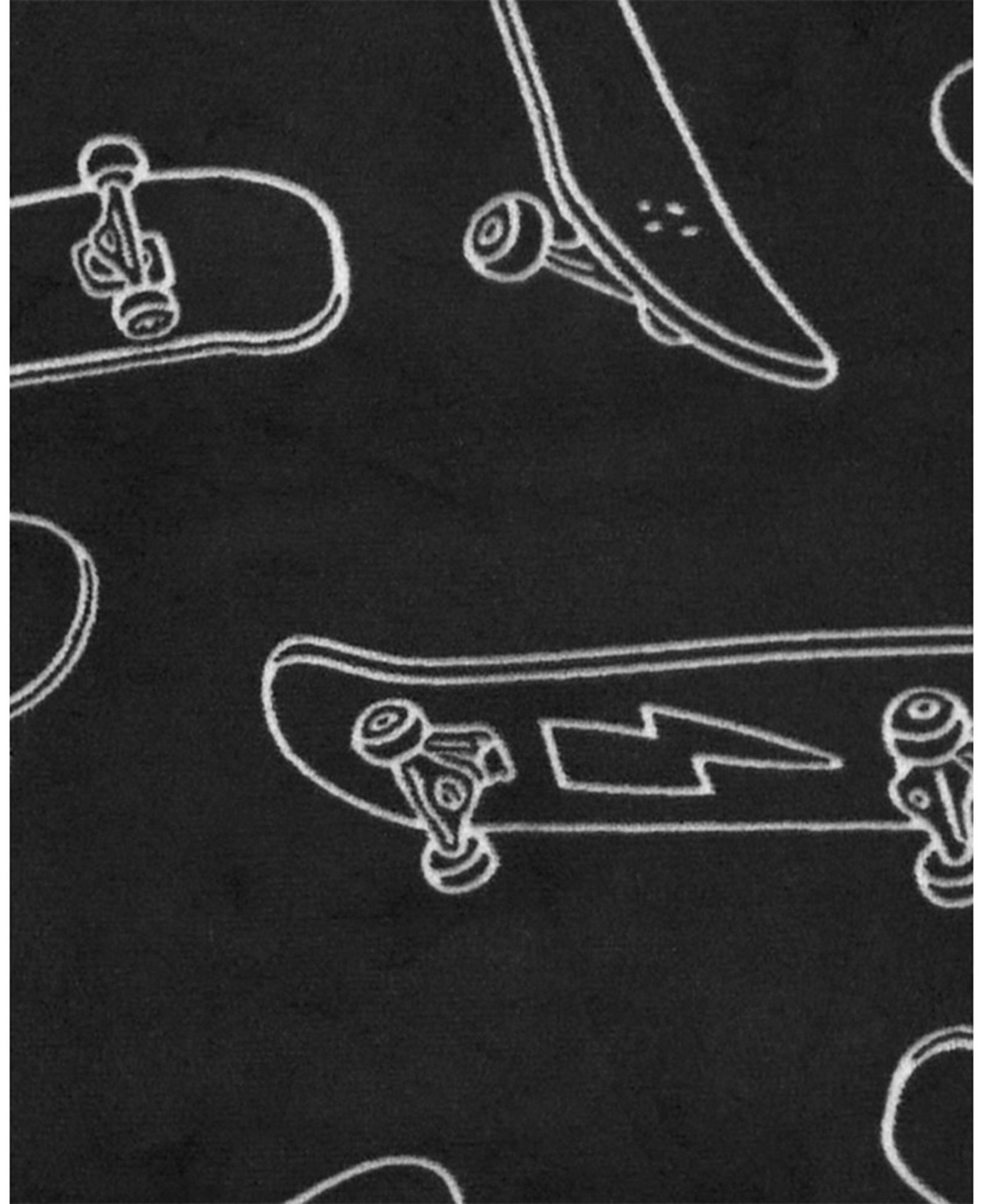 Pijama longo infantil 2 peças plush skate preto | Carter's