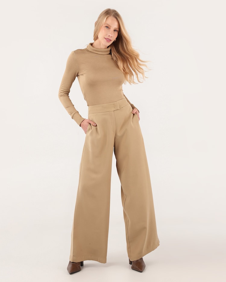 Cintura Alta CalÃ§a Pantalona Riachuelo Riachuelo Calça Feminina