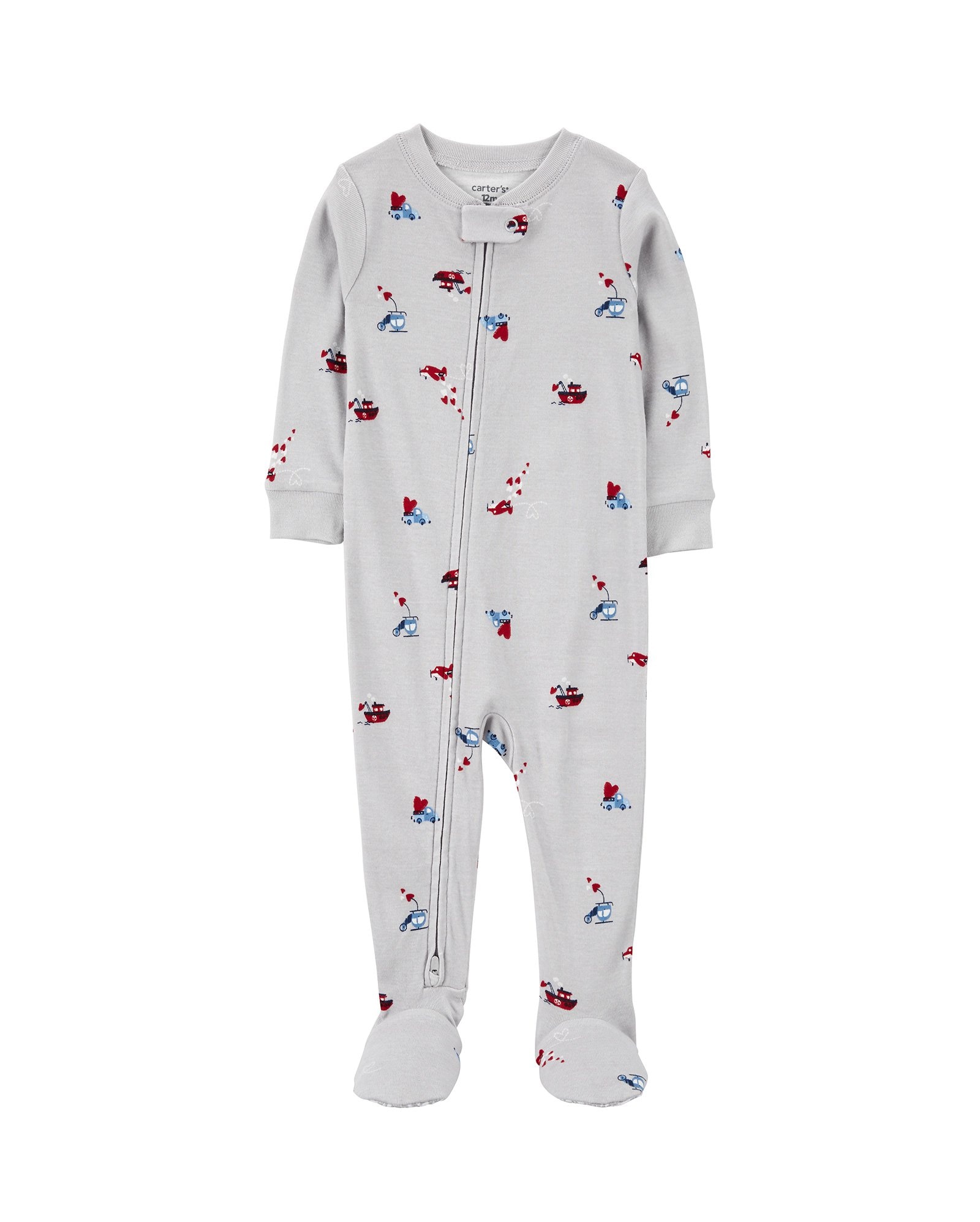 Macacão pijama bebê mini motorista cinza | Carter's