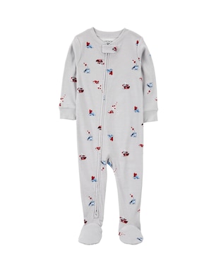 Macacão pijama infantil mini motorista cinza | Carter's