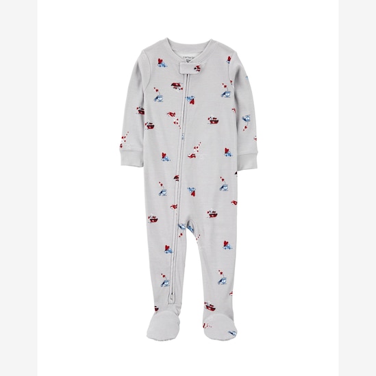 Macacão pijama infantil mini motorista cinza | Carter's
