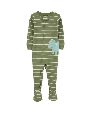 Macacão pijama bebê pezinhos dinossauro verde | Carter's