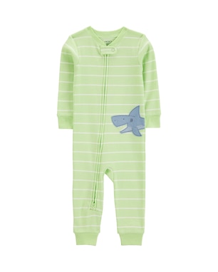 Macacão pijama infantil pezinhos tubarão verde | Carter's