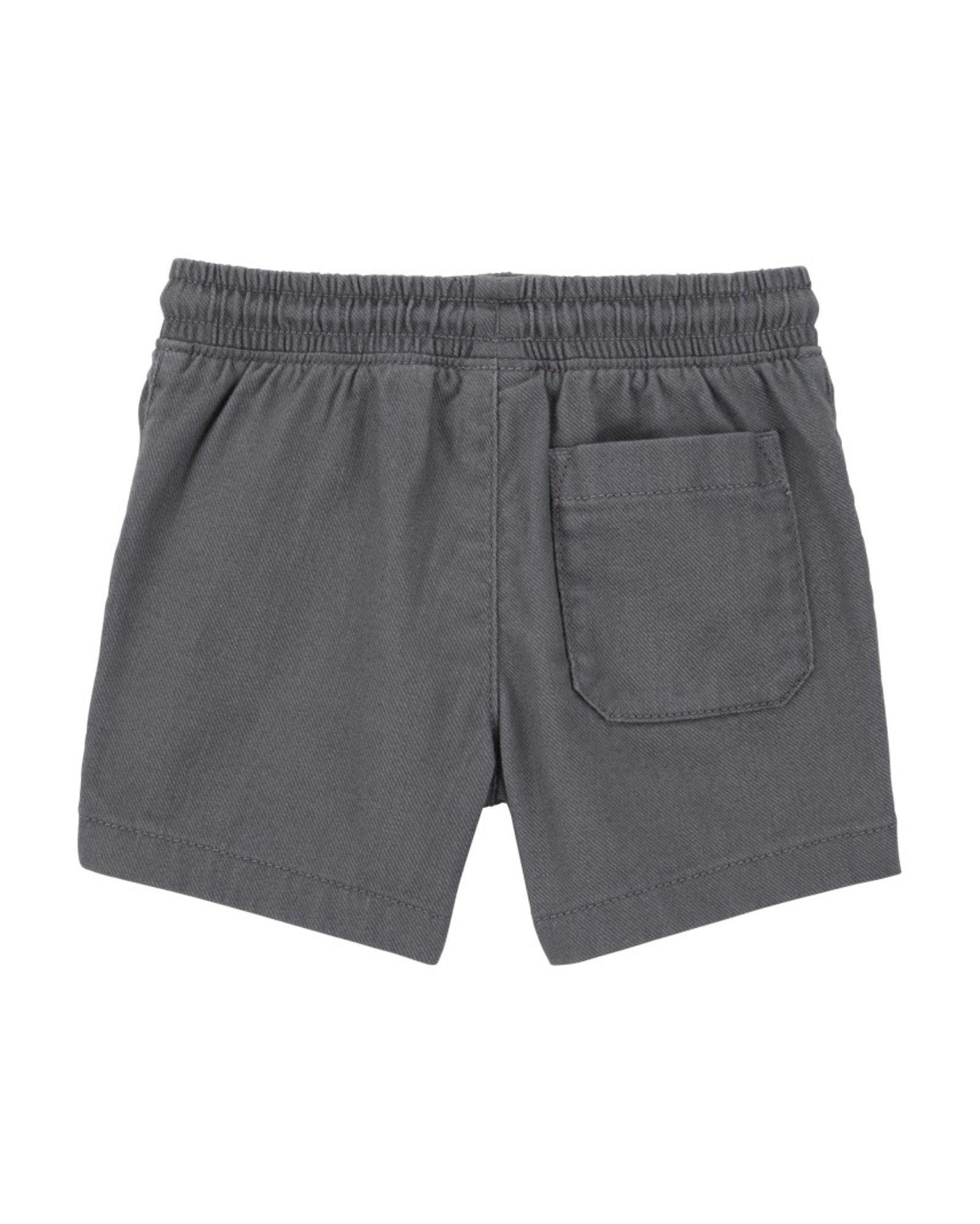 Bermuda sarja infantil texturizada cós elástico e cordão cinza | Carter's