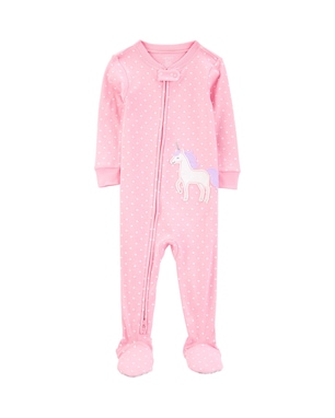 Macacão pijama infantil pezinhos unicórnio rosa | Carter's