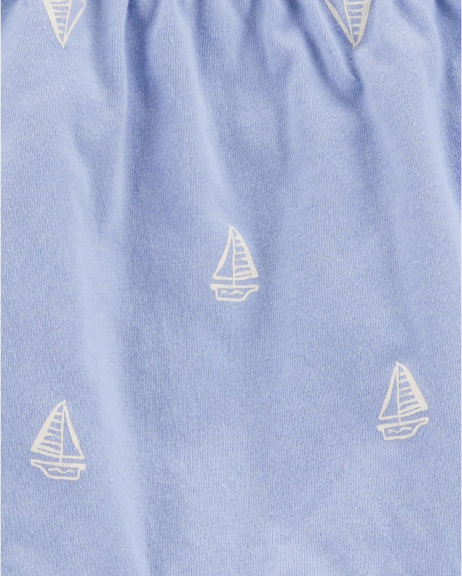 Conjunto curto infantil 2 peças canelada barco azul | Carter's