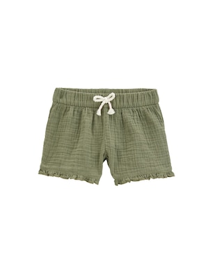 Short infantil texturizado com elástico verde | Carter's