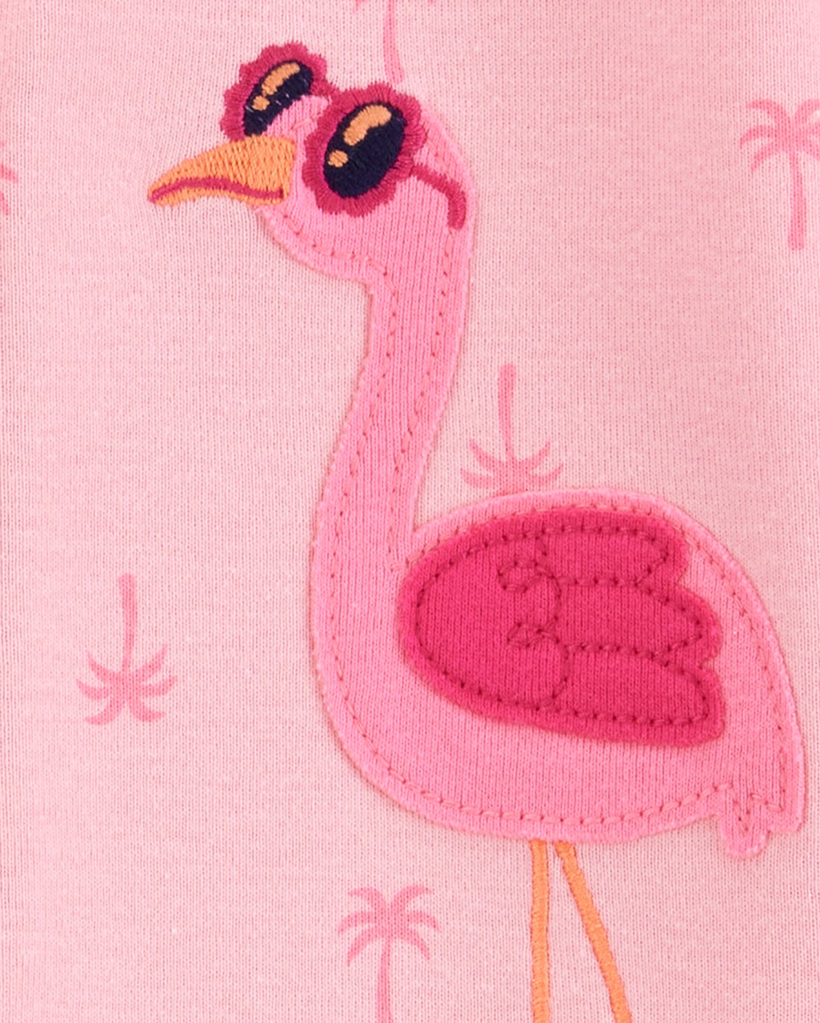Macacão pijama bebê pezinhos flamingo rosa | Carter's