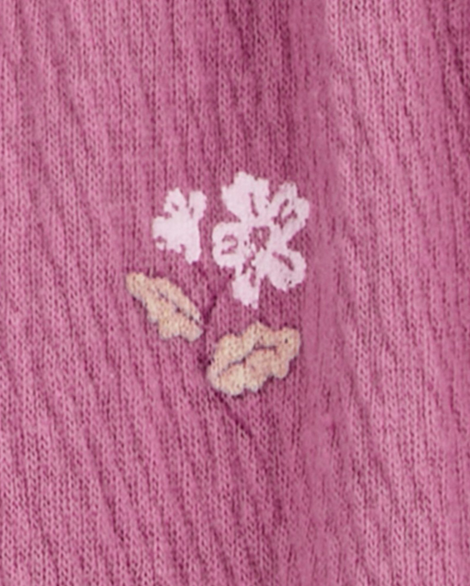 Conjunto curto infantil 2 peças texturizada floral rosa | Carter's