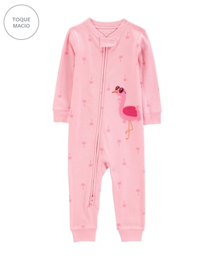 Macacão pijama infantil pezinhos flamingo rosa | Carter's