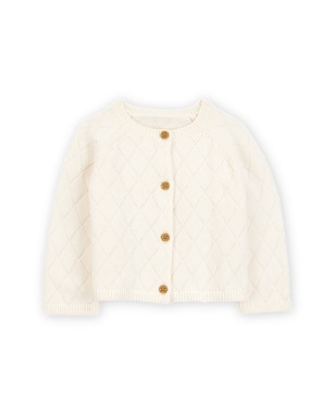 Cardigan bebê texturizado bege | Carter's