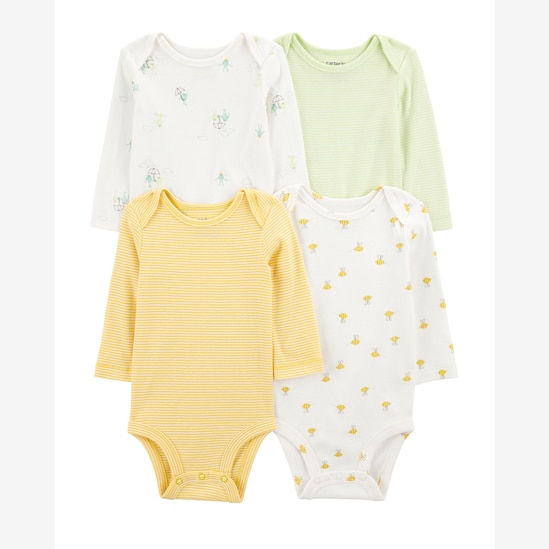 Kit body bebê 4 peças abelha listrado multicor | Carter's