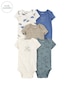 Kit body bebê 5 peças listras dino multicor | Carter's