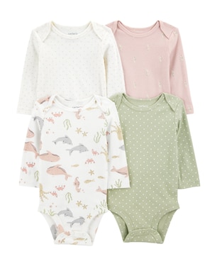 Kit body bebê 4 peças fundo do mar multicor | Carter's